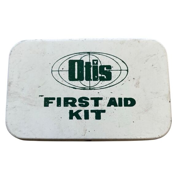 Otis Elevator Company Vintage Small Tin First Aid Kit